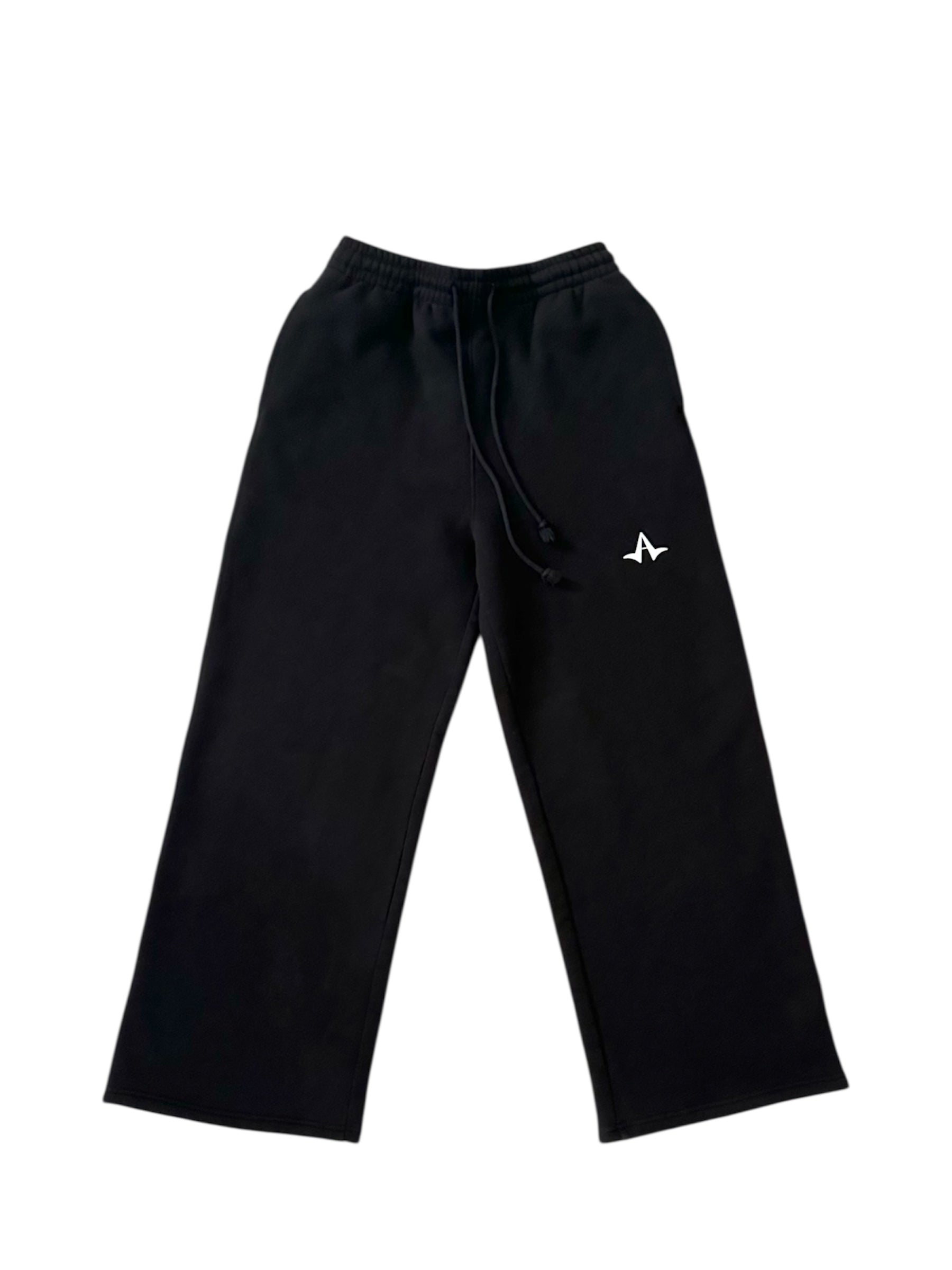 Fleece Drawstring Straight-Leg Sweatpants